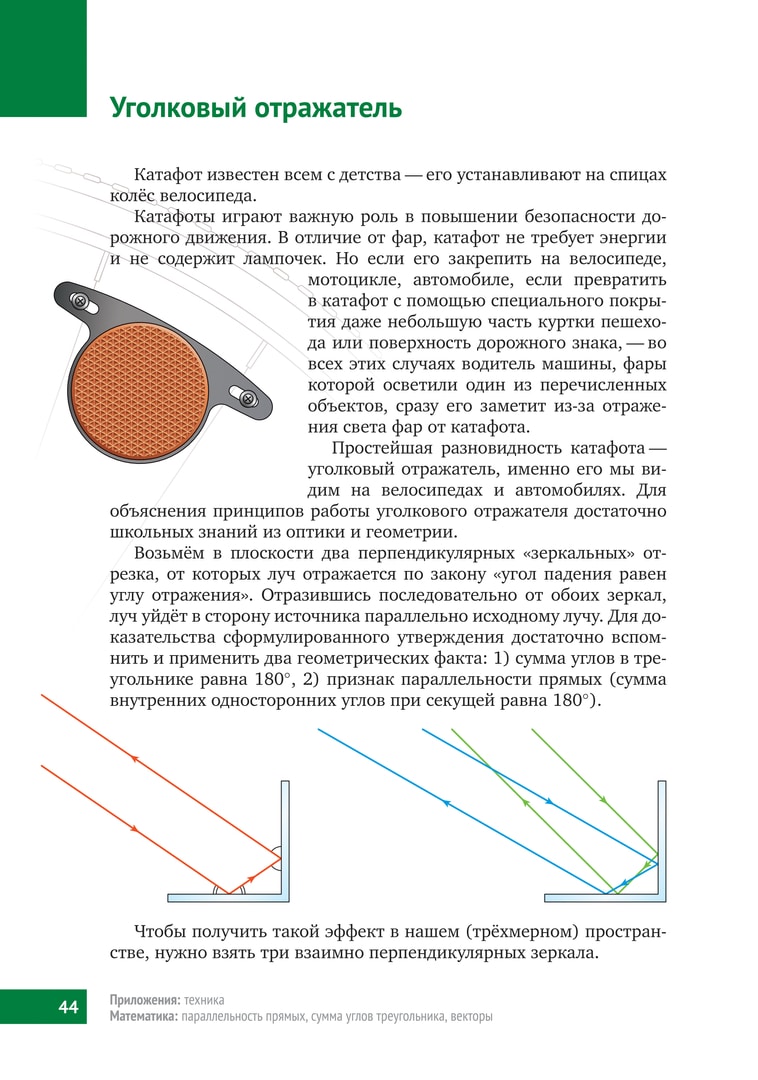 Промышленный уголковый отражатель схема